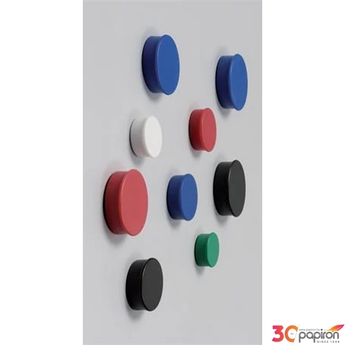 Táblamágnes 20mm Nobo mágneses táblához 8db-os fekete Prezentáció NOBO 1901440