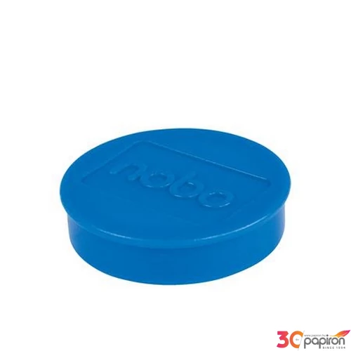 Mágneskorong 38mm Nobo fehértáblához, 10db,erős, kék