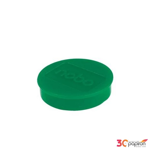 Mágneskorong 38mm Nobo fehértáblához, 10db,erős, zöld 