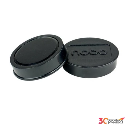 Mágneskorong 38mm Nobo fehértáblához, 4 db,fekete 