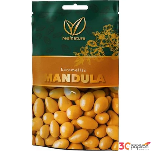Mandula 75 g REAL NATURE karamellás