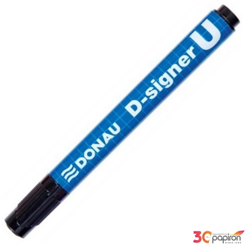 Alkoholos marker Donau D-signer U 2-4mm kúpos fekete Írószerek DONAU 7371001-01PL