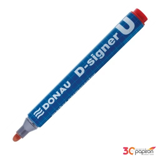 Alkoholos marker Donau D-signer U 2-4mm kúpos piros Írószerek DONAU 7371001-04PL