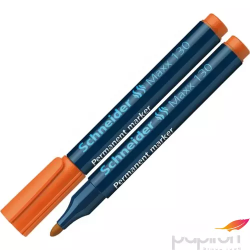Alkoholos marker Schneider Maxx 130 1-3mm kúpos hegyű narancssárga Írószerek SCHNEIDER 113006