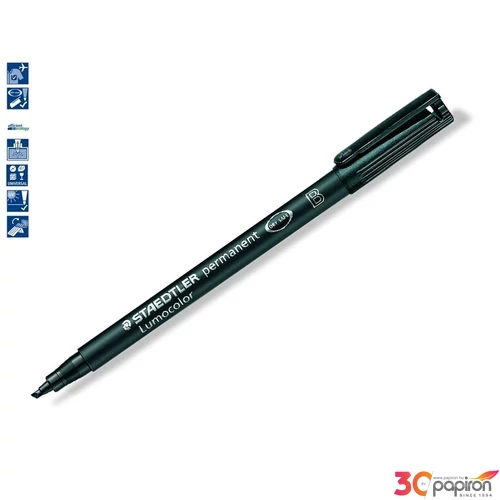 Alkoholos marker Staedtler Lumocolor 314 B OHP 1-2,5mm vágott feke Írószerek STAEDTLER 314-9