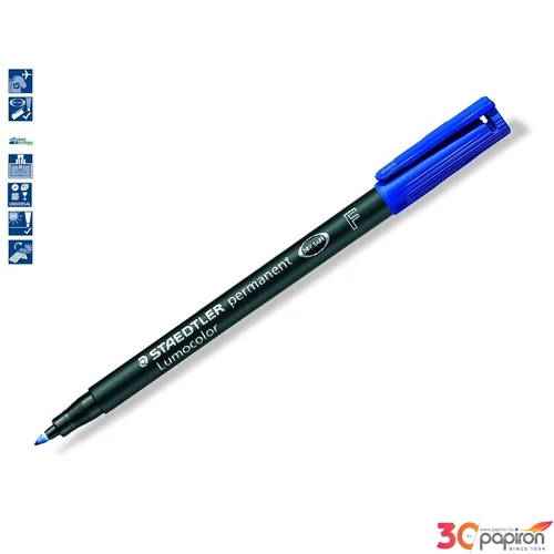 Alkoholos marker Staedtler Lumocolor 318 F OHP 0,6mm tűhegyű kék Írószerek STAEDTLER 318-3