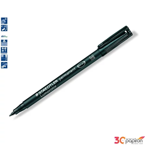 Alkoholos marker Staedtler Lumocolor 317 M OHP 1mm kúpos fekete Írószerek STAEDTLER 317-9