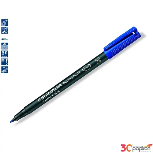 Alkoholos marker Staedtler Lumocolor 317 M OHP 1mm kúpos kék Írószerek STAEDTLER 317-3
