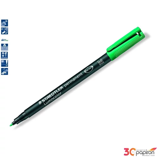 Alkoholos marker Staedtler Lumocolor 317 M OHP 1mm kúpos zöld Írószerek STAEDTLER 317-5