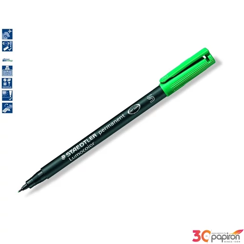 Alkoholos marker Staedtler Lumocolor 313 S OHP 0,4mm tűhegyű zöld Írószerek STAEDTLER 313-5