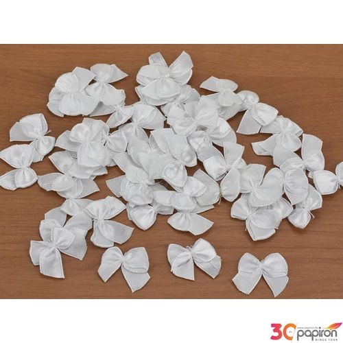 Masni textil egyszínű fehérkicsi 2, 5cm (50db/csomag) [5998997713391]