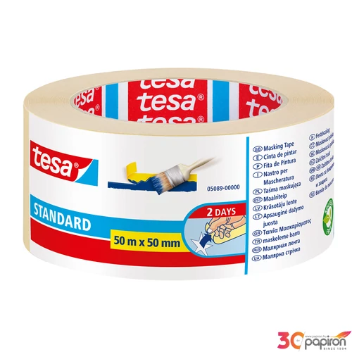 Maszkolószalag 50mmx50m TESA festő- és mázolószalag universal TESApack Paper 05288