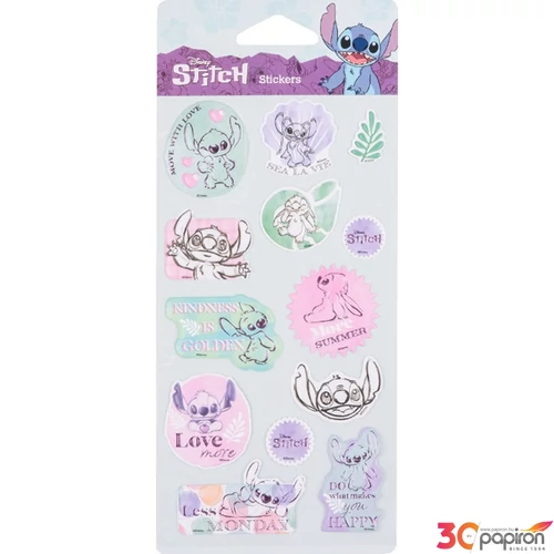 Matrica 3D öntapadós Stitch 4 Colorino