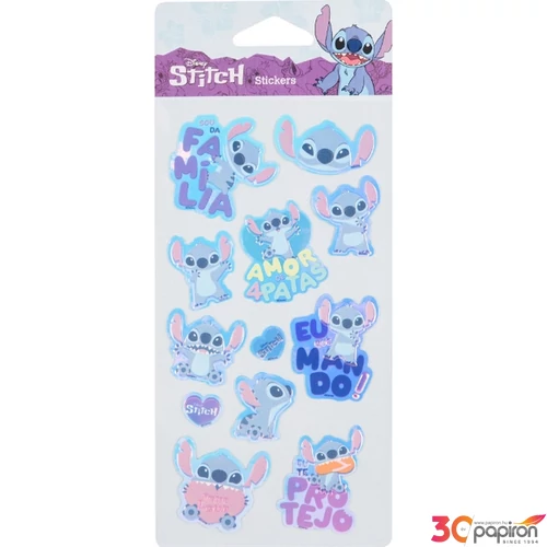 Matrica 3D öntapadós Stitch 2 Colorino