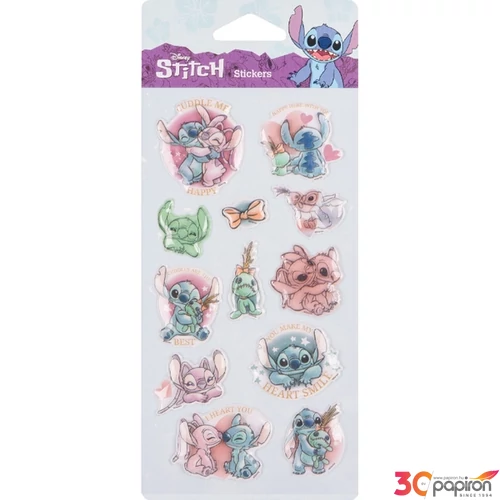 Matrica 3D öntapadós Stitch 3 Colorino