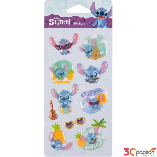 Matrica 3D öntapadós Stitch 5 Colorino