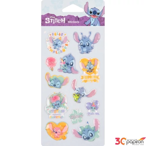 Matrica 3D öntapadós Stitch 6 Colorino