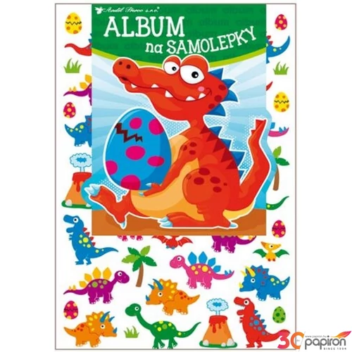 Matrica album+matricák dínós