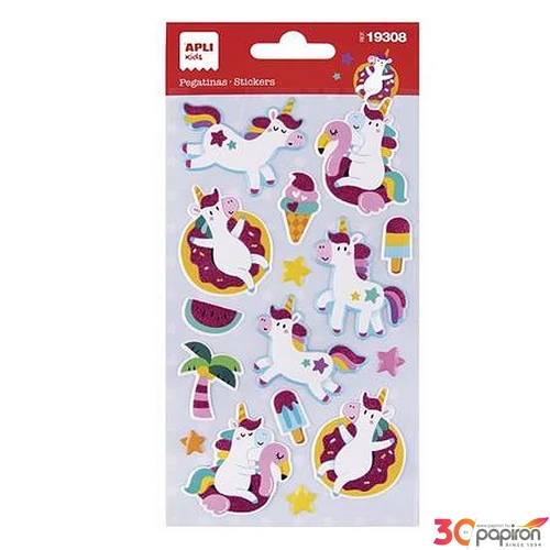 Matrica Apli Kids Stickers, unikornisok