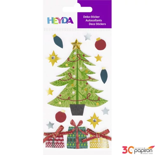 Matrica HEYDA Karácsonyfa dobozokkal 15 db-os 20378066
