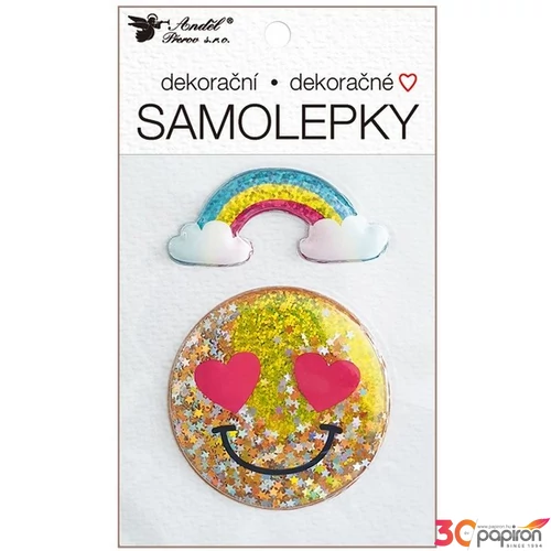Matrica öntapadós 10,5x18cm smile