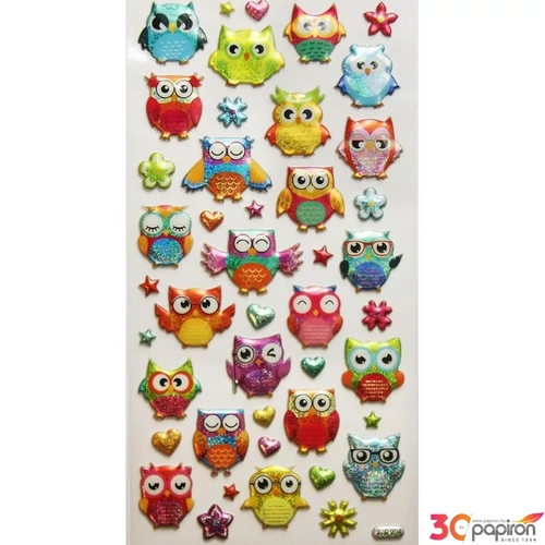 Matrica Tweeny Baglyok 9x17,5cm 