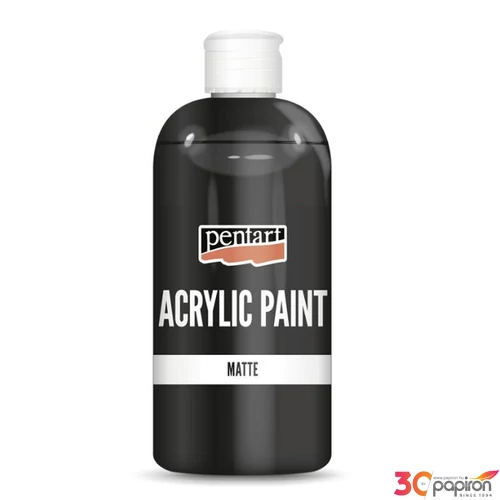 Matt akrilfesték 500 ml Pentart fekete