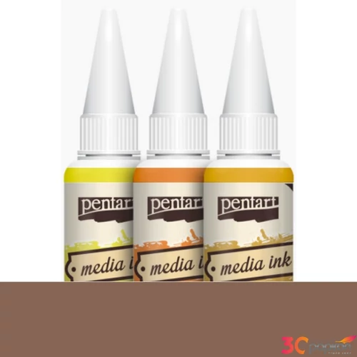 Média tinta 20ml barna 