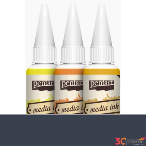 Média tinta 20ml fekete 