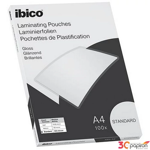 Meleglamináló fólia 125mikron A4 fényes IBICO "Standard