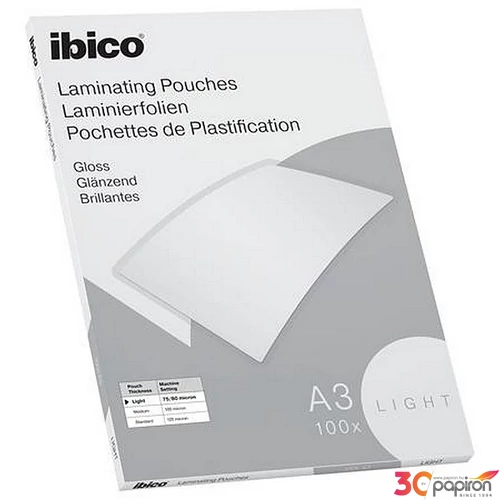 Meleglamináló fólia 80mikron A3 fényes IBICO "Light