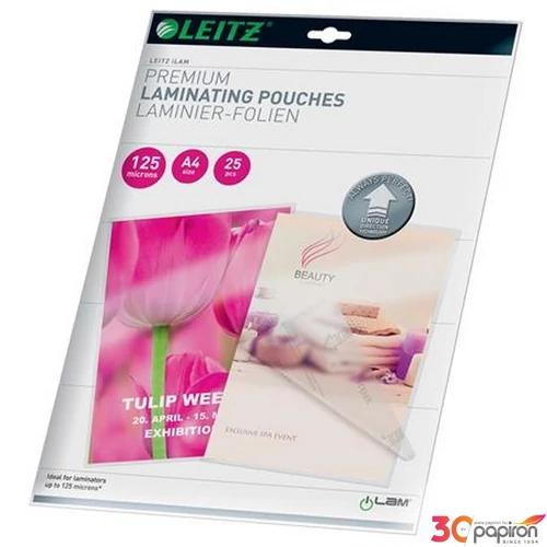 Meleglamináló fólia Leitz 125 mikron, A4, fényes, UDT technológia Irodatechnika