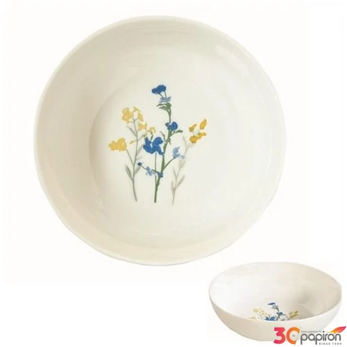 Tányér mély porcelán 18cm, Mille Fleurs Yellow