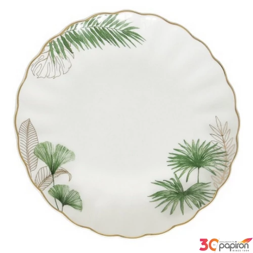 Tányér desszertes kerámia 19cm Drops Celadon