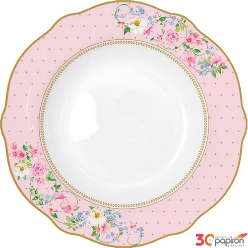Tányér mély porcelán 23cm, Garden Joy