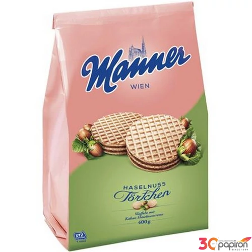 Mogyorós ostya 400 g Manner Törtchen