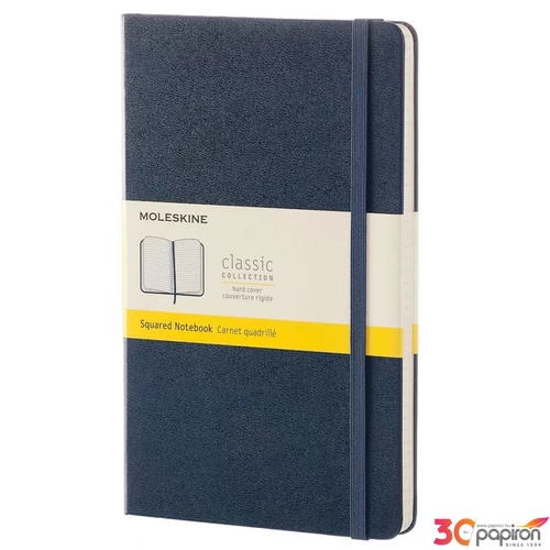 Moleskine Notesz kemény kék ZAFÍR KÉK L KOCKÁS QP061B20