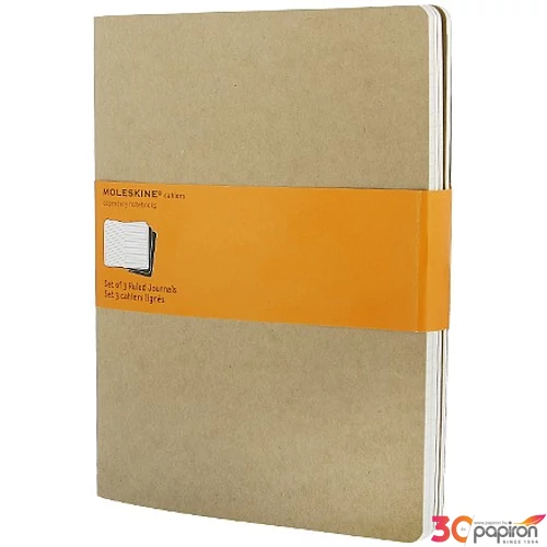 Moleskine jegyzetfüzet XL COLOURING COVER CAHIER vonalas RULED KRAFT BROWN - WANDERING CITY 16