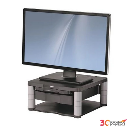 Monitorállvány Fellowes Premium Plus, grafitszürke