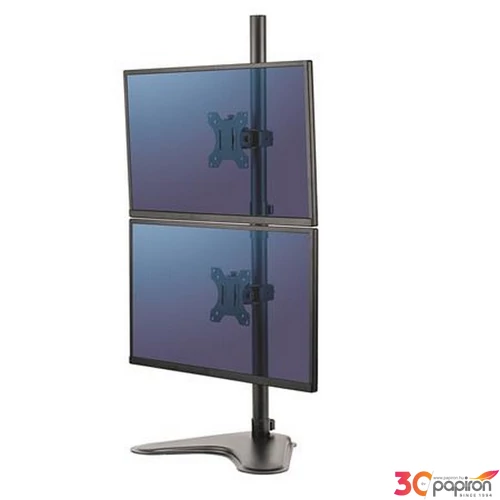 Monitortartó kar Fellowes Seasa Dual Stacking, fekete