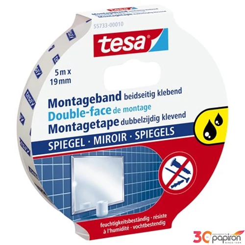 Montázsszalag kétoldalas19mmx5 TESA Powerbond 55733 tükörragasztó 19mmx5m