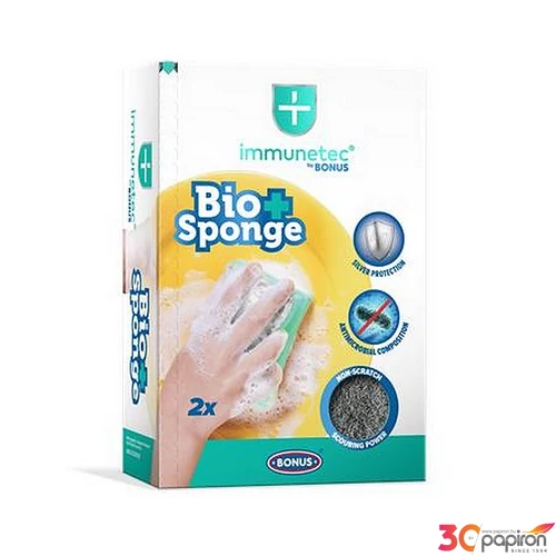 Mosogatószivacs 2db BONUS Bioactive Sponge Immunetec