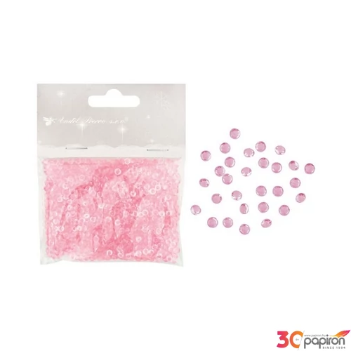 Kreatív dekor kövek rózsaszín, 3mm 20g