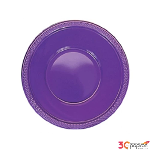 Party mélytányér Purple lila 20db/cs. műanyag Színes party Akció !