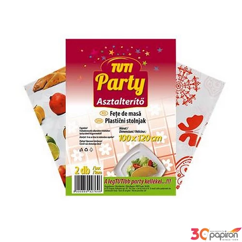 Műanyag asztalterítő 100 x 120cm 2db TUTI Party