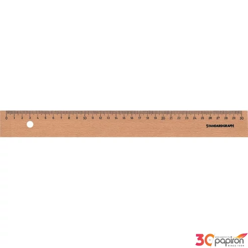 Műszaki vonalzó 20cm fa S9062