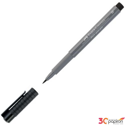Faber-Castell művész filctoll Pitt tintás -B- középszürke AG-Pitt 167433