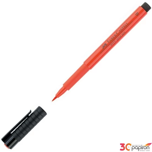 Faber-Castell művész filctoll Pitt tintás -B- közép piros AG-Pitt 167418
