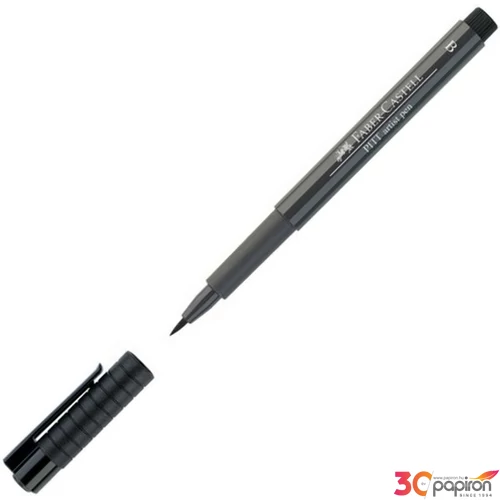 Faber-Castell művész filctoll Pitt tintás -B- meleg sötétszürke AG-Pitt 167474