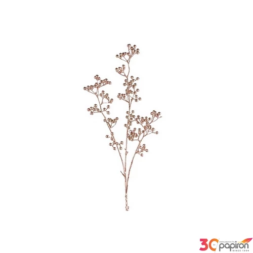 Selyemvirág - művirág bogyós Berry branch copper 92cm rézszínű SDDST53